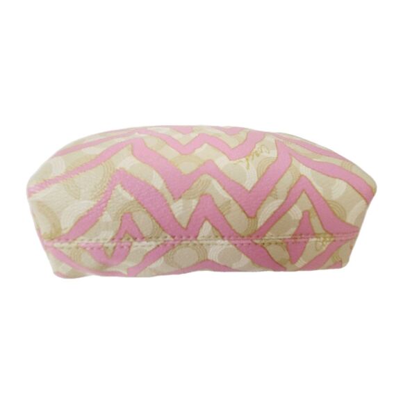 Coach Cosmetic Bag Pouch Pink Zebra Print - Picture 7 of 9